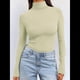 thumbnail image 5 of Camisetas de Larga para Mujer, Ropa Interior Térmica Básica de Otoño, Ropa de Invierno Champán M, 5 of 10