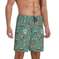 thumbnail image 2 of Logiee Veterinary Clinics Print Men's Pajama Shorts with Drawstring & Pockets,Sleep Shorts for Men,Sleepwear Bottoms,Elastic Waistband Loungewear-4X-Large, 2 of 6
