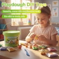 thumbnail image 5 of Air Dry Clay Kit for Kids, 12/24/36 Vibrant Colors Modeling Clay with Sculpting Tools, Safe & Non-Toxic DIY Magic Clay in Portable Storage Bucket, Ages 3-1, 5 of 7