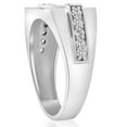 thumbnail image 2 of Pompeii 3/4ct Diamond Mens Wedding Ring 10k White Gold (G/H,I1), 2 of 5