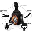 thumbnail image 5 of HELLHERO with Zipper Crossbody Sling Bag, Polyester Women Shoulder Bag for Adult, FlameWaterBall, 5 of 7