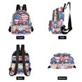 thumbnail image 2 of JIALIOU Mini Backpack Purse for Women Quilted Casual Daypack Small Travel Shoulder Bag, Gnomes with Usa Flag, 2 of 7