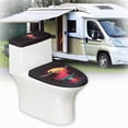 thumbnail image 6 of HELLHERO Stylish Gifts Toilet Seat Covers Set Adjustable Fits All Toilet Shapes for Bathroom, 6 of 8