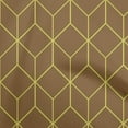 thumbnail image 1 of oneOone Viscose Jersey Brown Fabric Geometric Craft Projects Decor Fabric Printed By The Yard 60 Inch Wide, 1 of 5