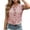 #0377-Pink, variant on Women's Tops Floral Embroidered Ruffle Trim Sleeveless Blouses Casual Date Night Style Lightweight Breathable Slim Fit Tees Gift