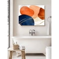 thumbnail image 5 of Navy Blue Burnt Orange Wall Art for Living Room,Canvas Picture Wall Decor for Bathroom Bedroom,Modern Retro Geometric Painting Artwork for Office Kitchen Hallway Dining Room Home Decorations 16"x20", 5 of 7