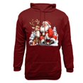 thumbnail image 4 of Wancir Mens Santa Claus Funny Sweatshirt Christmas Novelty Fashion Pullover Hoodies, 4 of 5