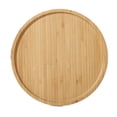 thumbnail image 1 of Plateau de Service Rond en Bois Décoratif pour Aliments, 1 of 5