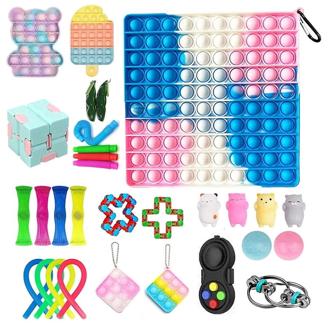 Juguete sensorial HUOGUO Push Bubble Fidget para aliviar el estrés del autismo