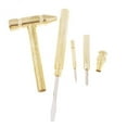 thumbnail image 1 of lionlar 3xSmall Full Metal Brass Hammer Portable Multi Tool - 4Pcs Screwdriver Inside, 1 of 9