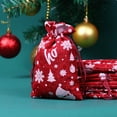 thumbnail image 2 of Big Sale ! ZBBMUYHGSA Home Textile Storage,Storage Case,Christmas Drawstring Pocket Snowflake Cotton Linen Gift Bag Linen Candy Storage Bag, 2 of 2