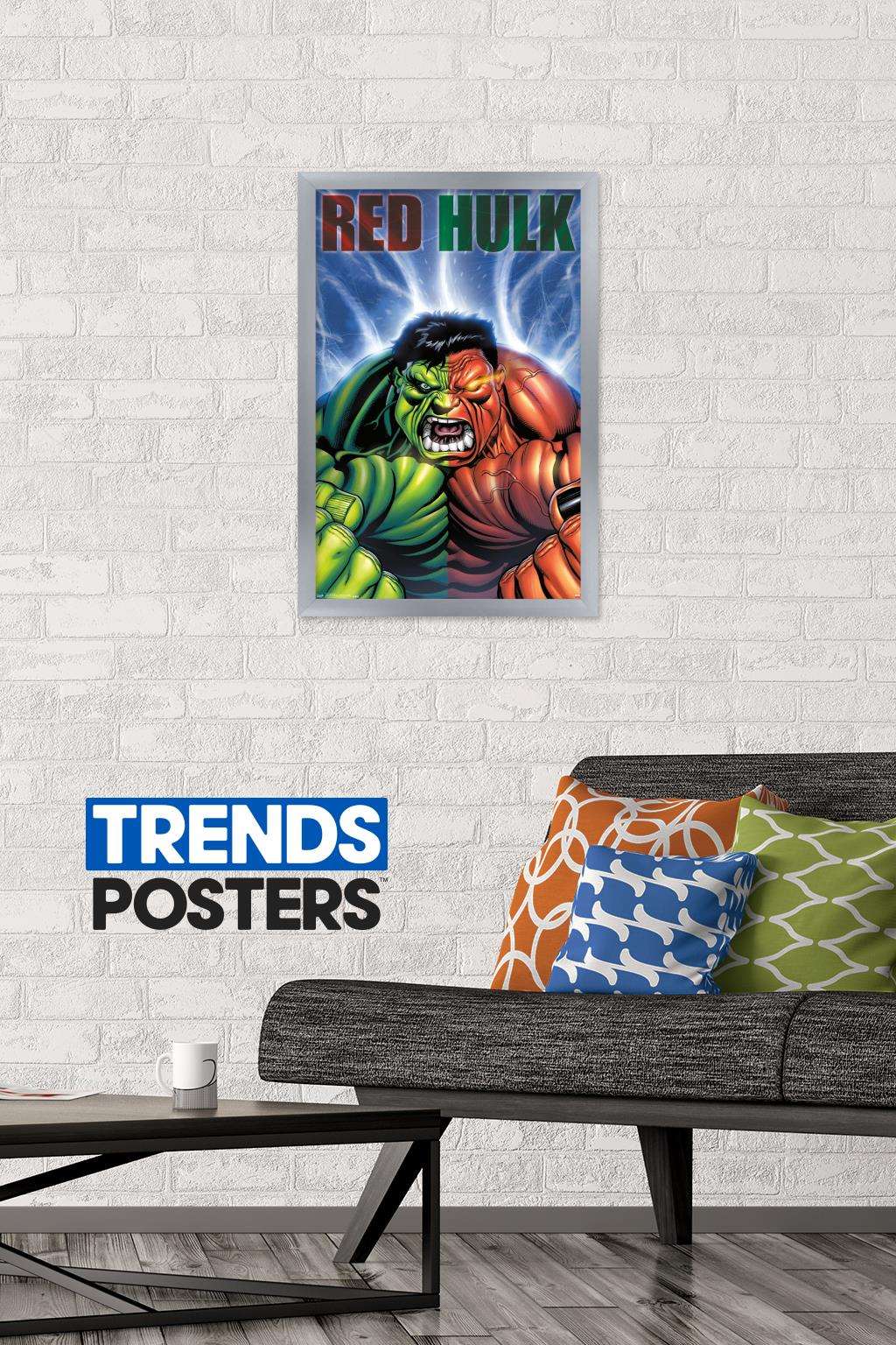 Marvel Comics - Red Hulk - Cover #30 Wall Poster, 14.725" x 22.375", Framed