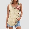 thumbnail image 2 of Cilsoka Women's Tank Top Sleeveless Blouses V Neck T Shirts Summer Trendy Tops Loose Tunic Shirt, Fashion Tops for Women Trendy Plus Size, 2 of 5