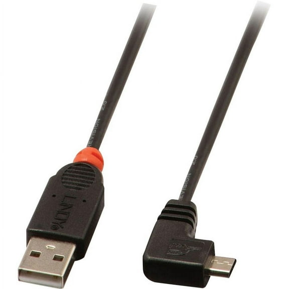 1m USB Micro-B Cable, 90 Degree Right Angle
