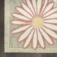 thumbnail image 2 of Nourison Home Aloha 2'8" x 4' Sage Rose Outdoor Rug, 2 of 7
