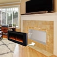 thumbnail image 2 of Valuxhome Electric Fireplace, 42 Inches Fireplace, Recessed Fireplaces for Living Room Electric with Remote, Overheating Protection, Logset and Crystal, Touch Screen, 1500W/750W, Black, 2 of 5