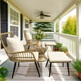 thumbnail image 4 of Pamapic 5-Piece Outdoor Wicker Patio Conversation Set with Cushions, 4 of 10