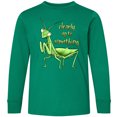 thumbnail image 3 of Inktastic Praying Mantis Clearly Up to Something Long Sleeve Youth T-Shirt, 3 of 5