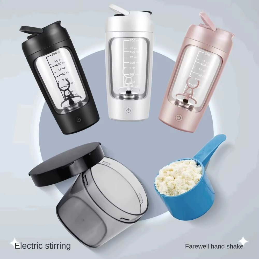 650ml Electric Protein Powder Mixing Cup Automatic Shaker Bottle Mixer Shake Bottle Milk Coffee Blender Portable Mixing Cups