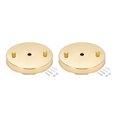 thumbnail image 5 of Uxcell Light Canopy Kit Pendant Lighting Ceiling Plate DIY 120mm 4.7Inch Champagne Gold 2Pcs, 5 of 5