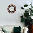 thumbnail image 4 of Seiko 13 inch Round Hi/Lo Luminous Wall Round Clock Black, Brown White Quartz Analog QXA788ZLH, 4 of 7