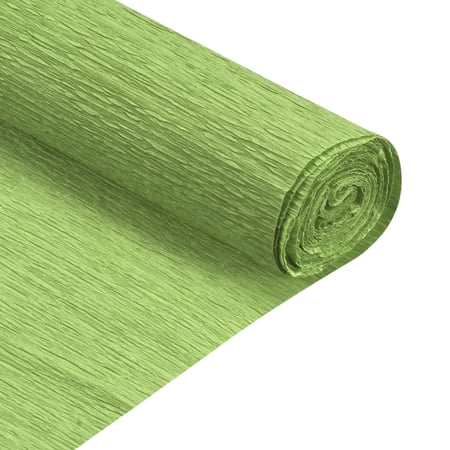 Uxcell Crepe Paper Roll Crepe Paper Decoration 6.9ft Long 20 Wide Light Green