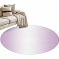thumbnail image 2 of Light Purple Ombre Round Area Rug 3.3 FT, Non Slip Small Entryway Kitchen Mat, Modern Gradient Abstract Art Washable Soft Circular Rug Non-Shedding Door Mat for Bathroom Playroom Kids Room, 2 of 9