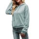 thumbnail image 4 of TRKIYQC Sudadera con capucha informal de otoño para mujer, sudadera con capucha de manga larga de color sólido con cordón y bolsillo TRKIYQC moda, 4 of 6