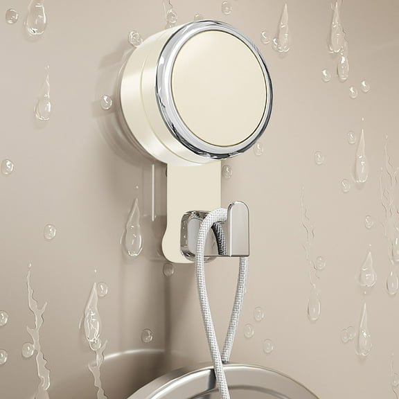 Hovmgk Knob Suction Cup Hook, Strong Vacuum Adhesive Hook for Bathroom & Kitchen, Traceless Multifunctional Coat & Towel Holder, Space-Saving Home Organization, Easy Install Reusable Hook