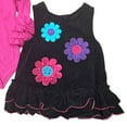 thumbnail image 4 of Youngland Infant & Toddler Girls 2 PC Black & Pink Flower Dress Jumper 18 Mo, 4 of 4