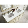 thumbnail image 6 of James Martin Furniture  60 in. Bristol Double Vanity with 3 cm Ethereal Noctis Quartz Top, Vintage Vanilla, 6 of 7