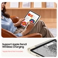 thumbnail image 5 of Fintie Rotating Case for iPad Air 11-Inch (2026/2025/2024) and iPad Air 10.9-Inch 5th/4th Gen, 360° Swivel Stand, Clear Hard Back Cover, Built-in Pencil Holder, Starlight, 5 of 9