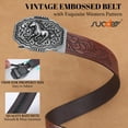 thumbnail image 6 of SUOSDEY Ratchet Belt for Men,Cowboy Western Leather Belt with Gift Box, 6 of 7