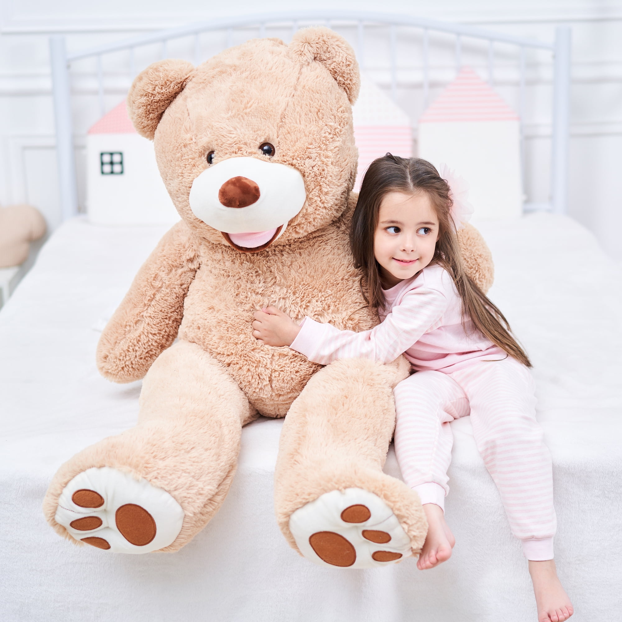 IKASA Giant Teddy Bear Stuffed Animal Plush Toy,Large Jumbo 39 Brown