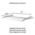 thumbnail image 2 of Step Up Products 34-in. Metal Wall Mount Folding Clothes Drying Rack, 2 of 4