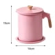 thumbnail image 3 of Contenedor de grasa para tocino Sunnimix Lata de almacenamiento Filtro de acero 1.4l rosa, 3 of 8