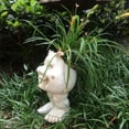thumbnail image 6 of Homestyles Antique White Sister Suzy Q the Muggly Face Humorous Statue Planter Pot, 6 of 6