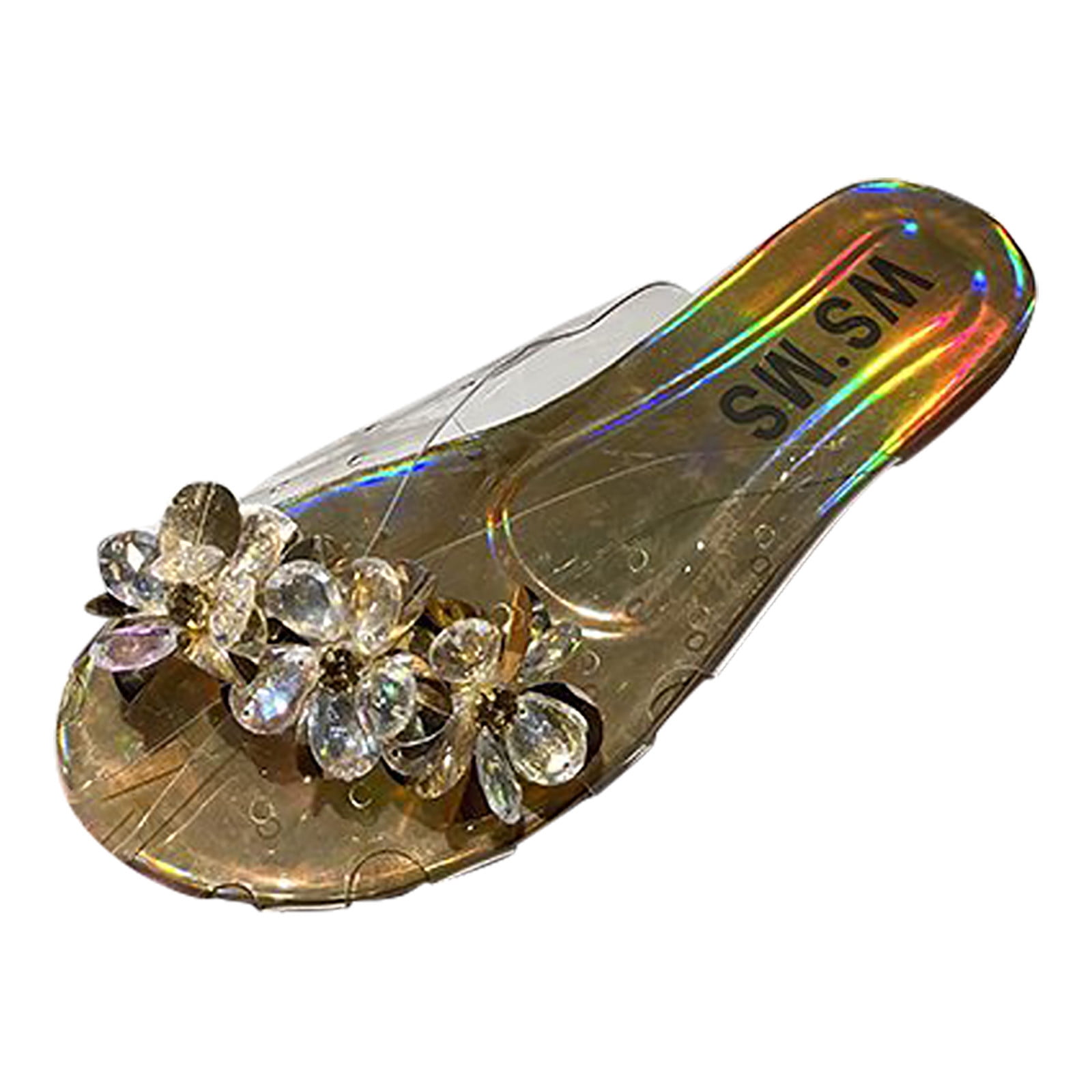 Gold bedroom slippers discount