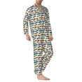 thumbnail image 2 of KLL Train Sleepwear Mens Flannel Pajamas,Long Cotton Pj Set, 2 of 7