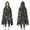 Black Gothic Sun, variant on Wearable Blanket,Black Gothic Skull Cat Pattern Hooded Wearable Flannel Blanket for Adults & Teens,Winter Poncho Shawl Wrap Cape Cozy Anti-Pill,50"x60"