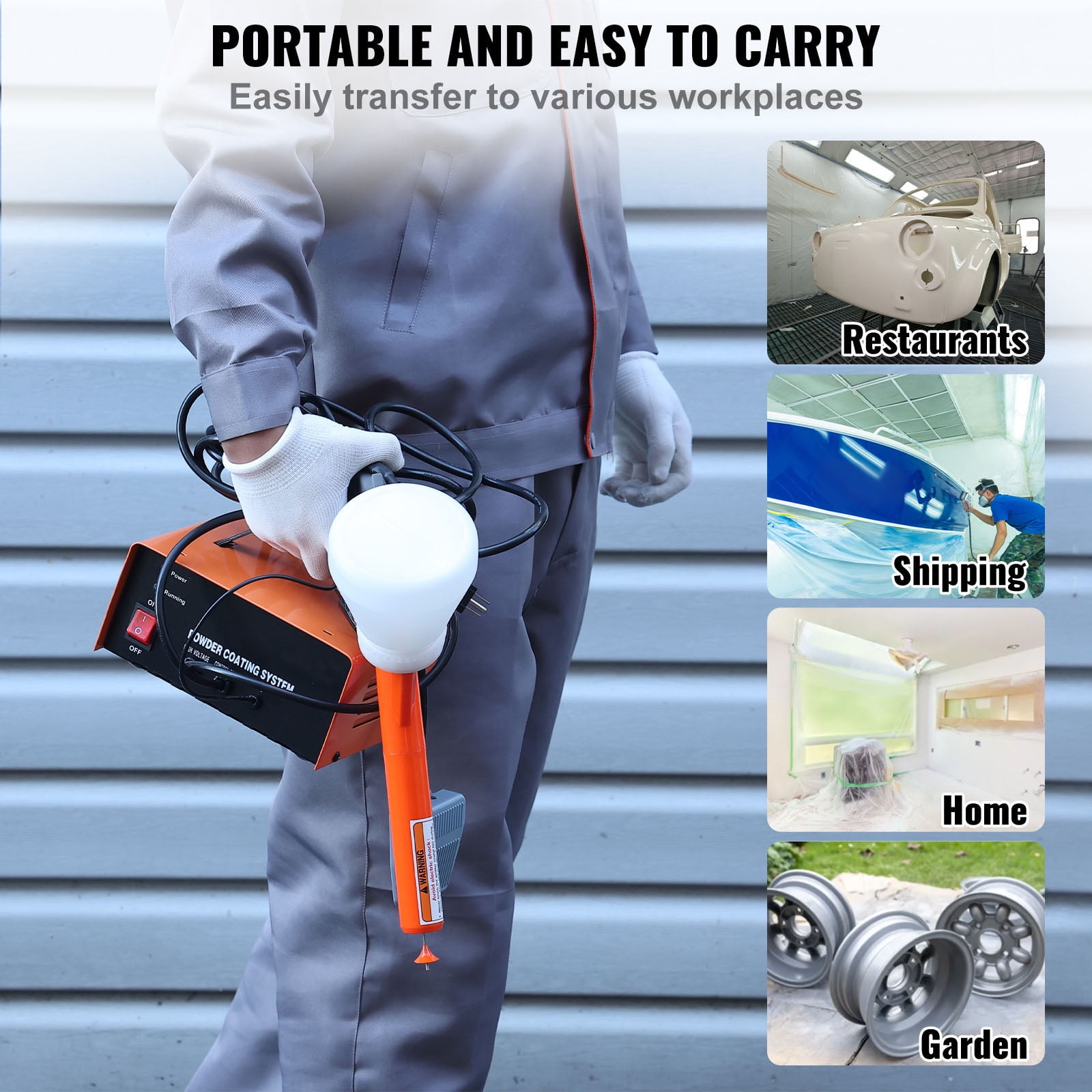 乳液・ミルク gun KFFKFF Powder Coating Gun, 50KV Electrostatic Powder Coating