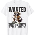 thumbnail image 1 of Camiseta divertida con sombrero de mapache para vaqueros, estilo paisaje occidental para él, 1 of 2