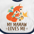 thumbnail image 4 of Inktastic Mamaw Loves Me Grandchild Fox Boys or Girls Baby Bib, 4 of 4