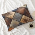 thumbnail image 5 of Queen Size Pillows Cases Standard Size 20x26 In - Rustic Tile Pattern Soft Comfort Envelope Closure Pillowcases Standard, 5 of 5