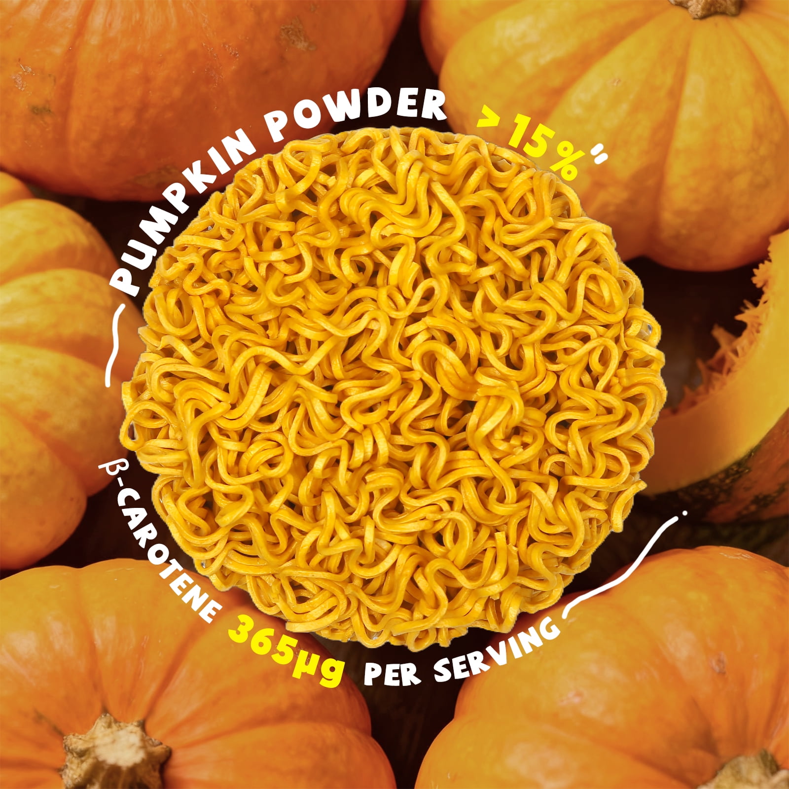 SUNGIVEN Organic Ramen Noodles Pumpkin Healthy Low Sodium Ready in