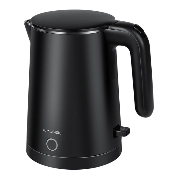 Hervidor eléctrico WTJMOV de acero inoxidable 1.0L 1200W negro