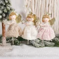 thumbnail image 2 of 3 Pcs Christmas Plush Angel Ornaments,Christmas Tree Hanging Ornaments,Decorative Hanging Ornaments for Birthday Party Presents New Year, 2 of 5