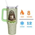 thumbnail image 6 of 40 oz Sloth Tumbler with Handle and Straw Lid 40oz Sloth Gifts for Women Double Stainless Steel Insulated Cup Sloth Travel Coffee Mug, 40 Ounce9, 6 of 6
