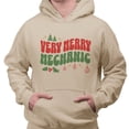 thumbnail image 2 of Very Merry Mechanic Hoodie Sweatshirt Unisex 4X-Large Sand, 2 of 5
