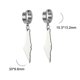 thumbnail image 3 of C Silver Color Palestine Map Dangle Earrings Women Country Geography Map Pendent Earring Stainless Jewelry------Product code 67963, 3 of 5